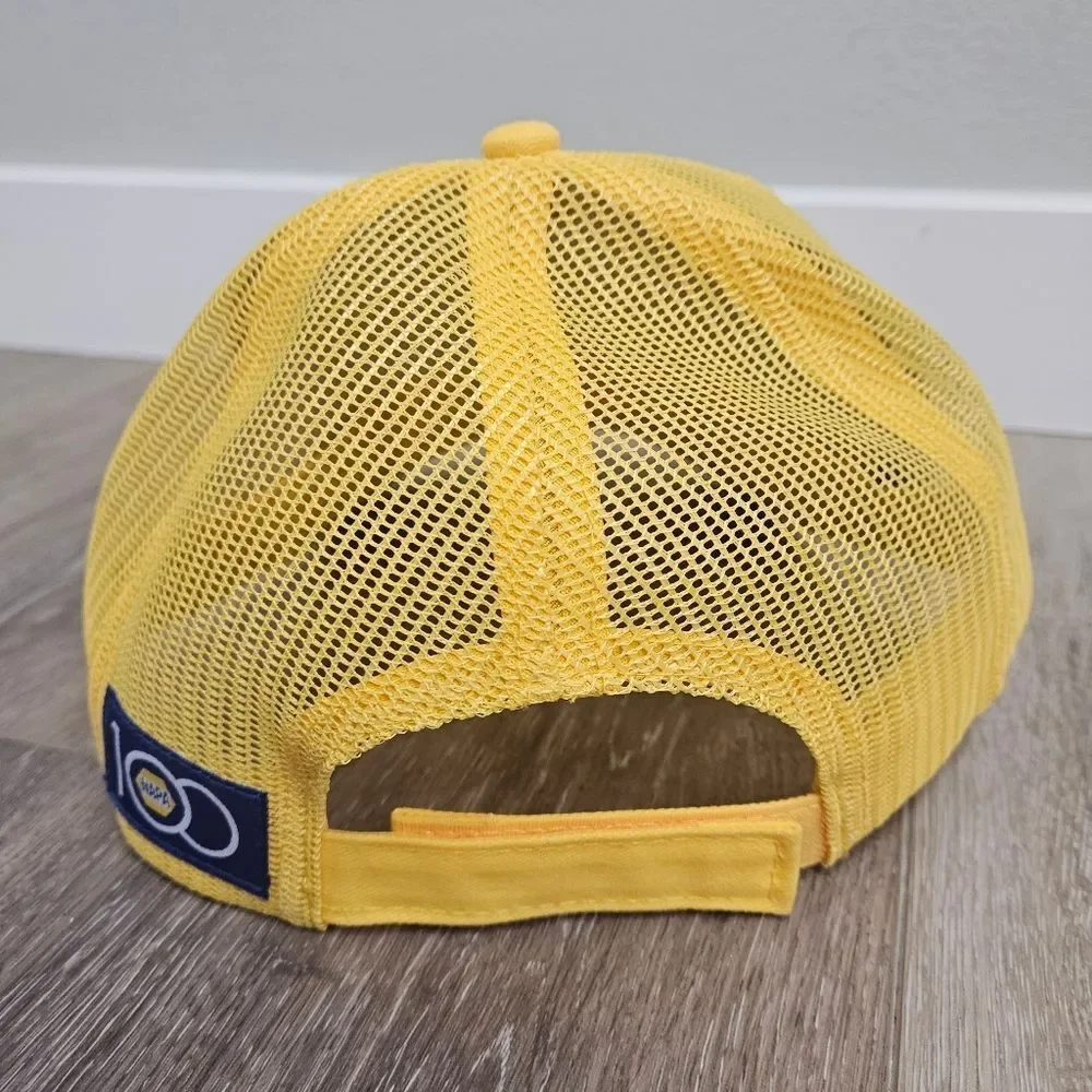 Napa Hat Anniversary‎ 100 Napa Yellow Blue Adjustable Unisex One size Retro